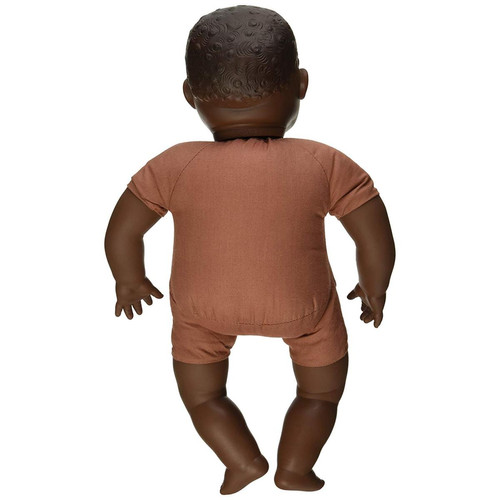 Miniland - Miniland Miniland31063 40 cm Unisexe Chauve Africain Baby Doll sans sous-vêtements Miniland  - Poupons