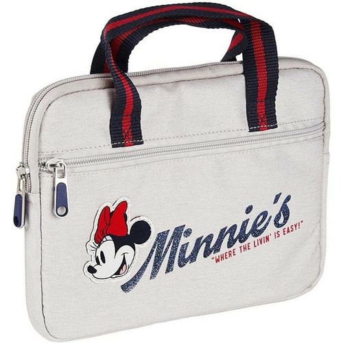 Minnie Mouse - Housse pour ordinateur portable Minnie Mouse Gris clair (18 x 2 x 25 cm) Minnie Mouse  - Accessoire Ordinateur portable et Mac