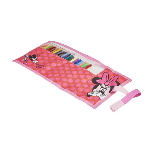 Minnie Mouse - Trousse Scolaire avec Accessoires Minnie Mouse Rose (22 pcs) Minnie Mouse  - Marchand Zoomici