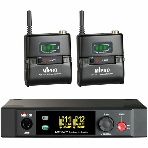 Mipro - ACT 2402 + 2 x ACT 24TC Mipro Mipro  - Micros sans fil