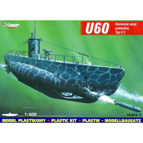Mirage Hobby - Deutsches U-Boot U 60 Typ II C - 1:400e - Mirage Hobby Mirage Hobby  - Mirage Hobby