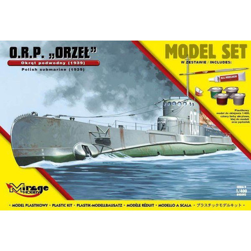 Mirage Hobby - ORP"Orzel"(Polish Submarine1939)ModelSet - 1:400e - Mirage Hobby Mirage Hobby  - Mirage Hobby