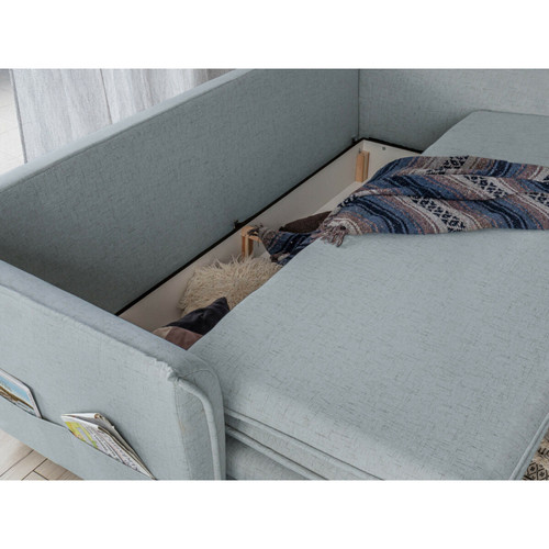 Canapés Miuform Charming - canapé 3 places convertible - couchage quotidien - avec coffre - en tissu