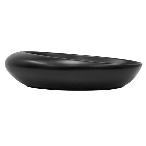 ML design modern living lavabo 585 x 375 x 145 mm céramique ovale noir