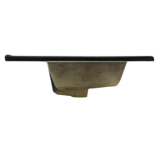 Lavabo Vasque avec vidage et trop-plein 71x16,5x46,5 cm noir mat en céramique ML-Design