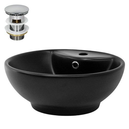 ML-Design - Lavabo 455x185 mm céramique ronde blanche ML-Design  - Vasque lave main