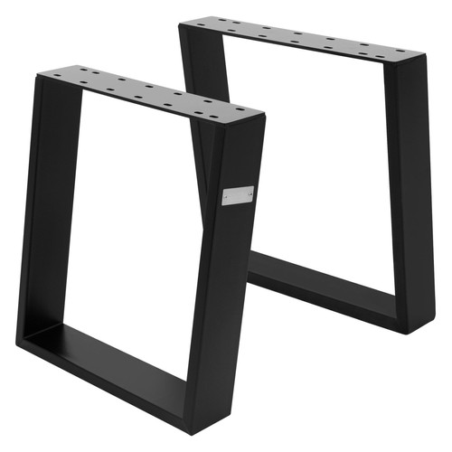 ML-Design - Pieds de table 80GRAD Inclinaison 2 pièces 40x43 cm Noir en acier ML-Design ML-Design  - Pieds & roulettes pour meuble