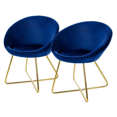 ML-Design - Lot de 2 chaises de salle à manger Chaises rembourrées Chaises de salon Chaises ML-Design  - Chaise salon design