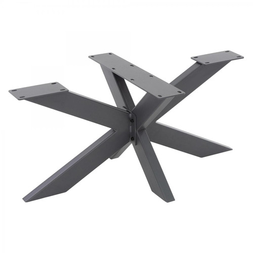 Pieds & roulettes pour meuble ML-Design Pied de table Spider métal anthracite industriel piètement meuble 58x43x98 cm