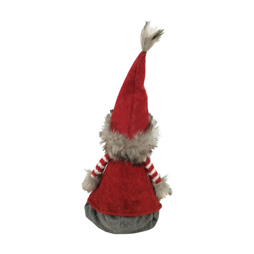 Décorations de Noël Elf Nordique Gnome De Noël En Tissu Gris Rouge Décoration De Noël