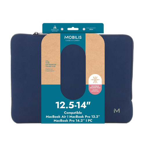 Mobilis Skin Sleeve 12.5-14'' Navy Blue and Grey