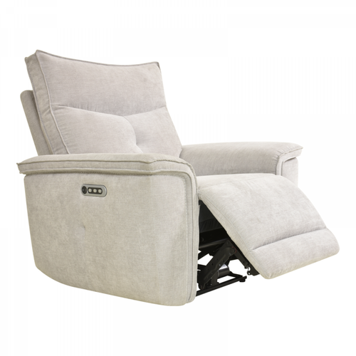 Modern Living - Fauteuil relax 3 moteurs ADAM tissu gris beige - Fauteuil de relaxation Design