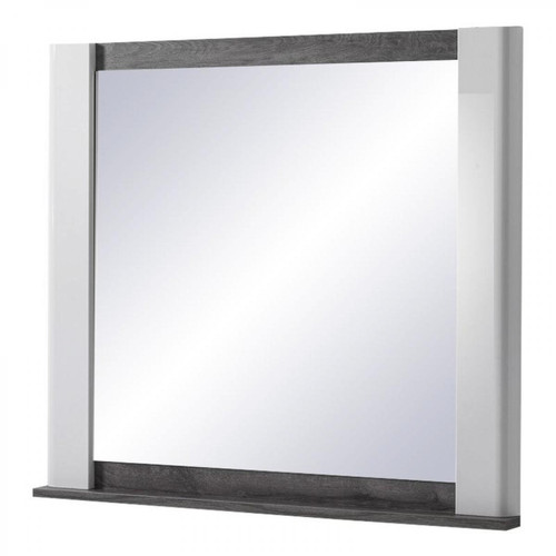 Modern Living Miroir à poser VERTIGO blanc imitation chêne gris