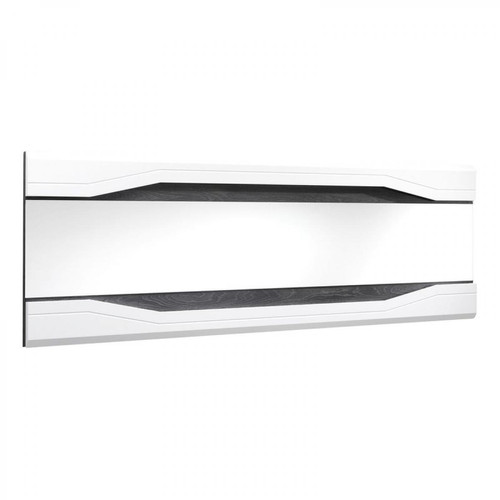 Modern Living - Miroir rectangulaire L.180 MATERA Blanc/imitation chêne gris - Modern Living