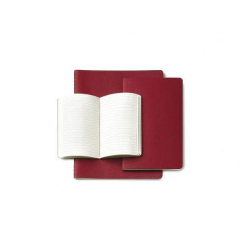 Accessoires Bureau Moleskine Moleskine Set de 3 cahiers lignés Très grand format Couverture souple 19 x 25 cm Rouge
