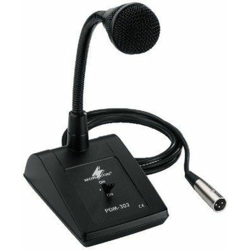 Monacor - Monacor - PDM-302 - microphone PA de bureau - noir Monacor  - Monacor