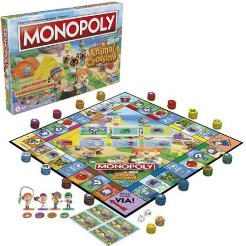 Monopoly - MONOPOLY - édition Animal Crossing New Horizons - plateau de Jeu amusant pour enfants - a partir de 8 ans - Monopoly