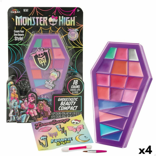 Monster High - Kit de maquillage pour enfant Monster High Feeling Fierce 10 x 16,5 x 2 cm 4 Unités Monster High  - Maquillage et coiffure Monster High
