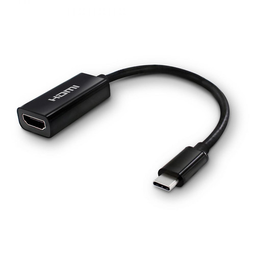 Mooov - Adaptateur USB-C mâle vers HDMI fem. 0,23 m - noir Mooov   - Marchand Metronic store