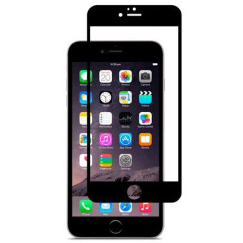 Protection écran smartphone Moshi Moshi Protection d'écran pour Apple iPhone 6S Plus / 6 Plus Anti-reflet et Antitaches Noir transparent