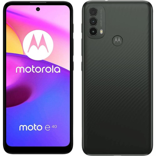 Smartphone Android Motorola Moto E40 Téléphone Intelligent 6.5" HD+ Octa Core 4Go 64Go Android Gris