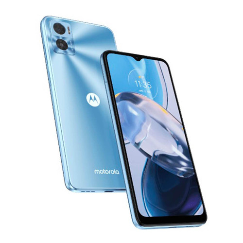 Smartphone Android Motorola Motorola Moto E22 3Go/32Go Bleu (Crystal blue) Double SIM