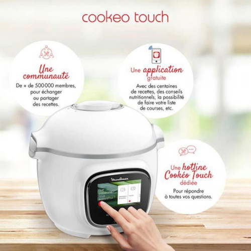 Moulinex Cookeo Touch - CE901100 - 1600 W - Blanc