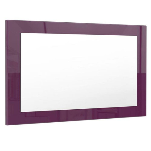 Mpc - Miroir Laqué Haute Brillance Violet 89 Cm Mpc  - Décoration Blanc + noir