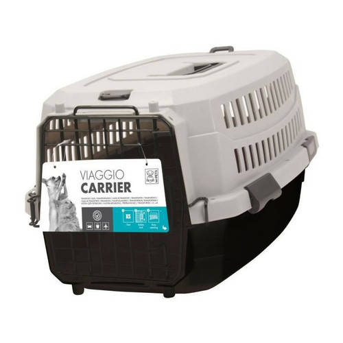 Equipement de transport pour chat Mpets M-PETS Caisse de transport Viaggio Carrier M - 68x47,6x45cm - Noir et gris - Pour chien