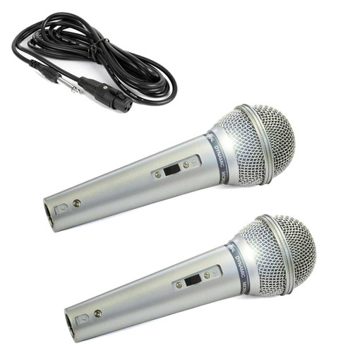 Mr Entertainer - Microphone dynamique professionnel portable pour karaoké chanteur avec câble 3 m Jack 6,3 mm câble détachable pour karaoké Mr Entertainer  - Karaoke portable
