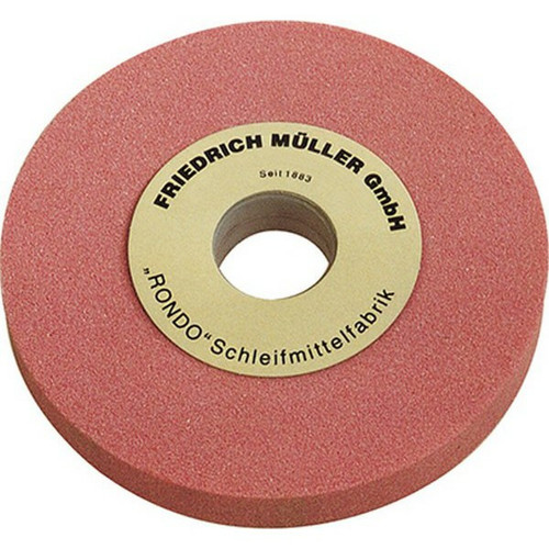 Muller - Meule, au corindon raffiné, rose, Dimensions : 175 x 25 x 32/20 mm, Grain 60, Dureté M Muller - Idées cadeaux bricolage