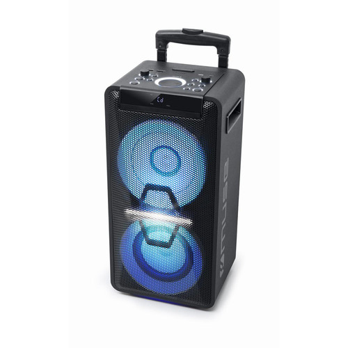 Muse - Enceinte - Muse M-1920DJ - avec Batterie, 300 W, CD, Bluetooth et Effets Lumineux (USB, AUX, Télécommande) Noir - Muse