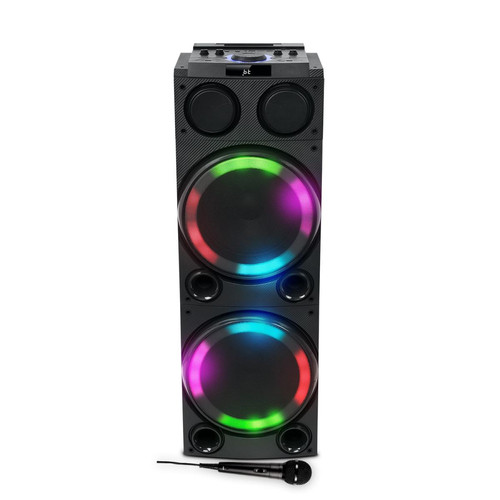 Muse - Enceinte Sono Party Box Muse M-1982 DJ - 600W - Ambiance Effet LED multicolore - USB/Bluetooth /  Entrées AUX/Micro/Guitare - Entrees