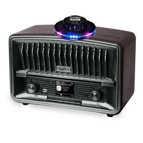 Muse - Radio de table - Muse M-135DBT - DAB+/FM avec bluetooth - Ecran couleur - 10W - FM/DAB+/USB/AUX/BT - Lumière OVNI - Radio fm