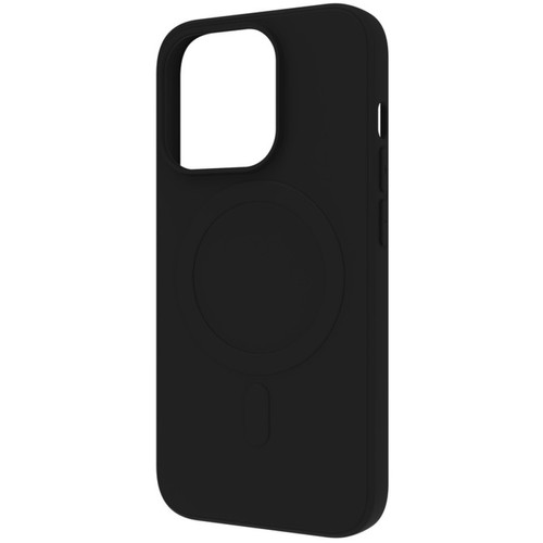 Muvit - Muvit Coque pour iPhone 15 Pro Soft Touch Compatible MagSafe Noir Muvit  - Accessoire Smartphone Muvit