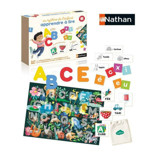 Nathan - Jeux d'apprentissage - Au Rythme De L'enfant : Apprendre A Lire Nathan  - Jeux de société Nathan