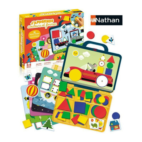 Nathan - Jeux d'apprentissage - J'apprends Couleurs Et Formes Nathan  - Jeux d'adresse Nathan