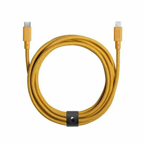 Native Union - NATIVE UNION Câble Eco Belt USB-C vers Lightning - 3m Jaune Native Union  - Accessoires et consommables