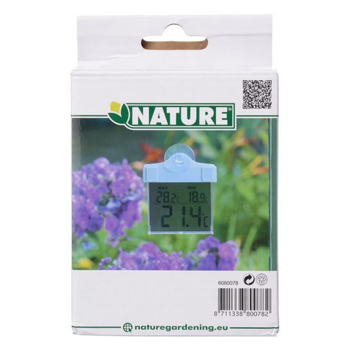 Nature Nature Thermomètre numérique de fenêtre 13 x 10 x 3 cm