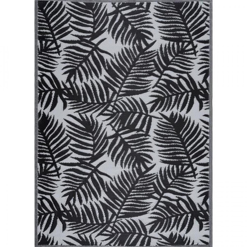 Tapis NAZAR NAZAR Tapis d'extérieur résistant aux UV - Noir et blanc - 120 x 160 cm