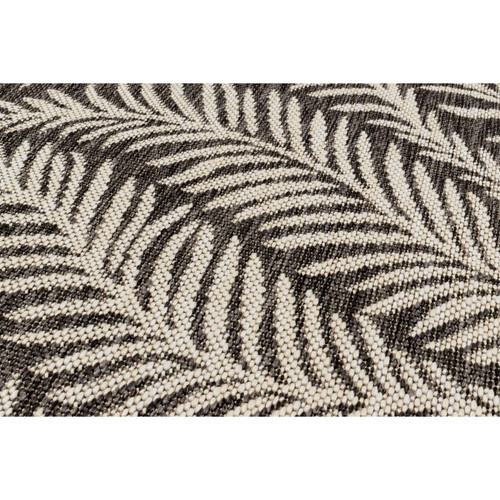 Tapis Tapis feuilles de palmier noir - 200x290