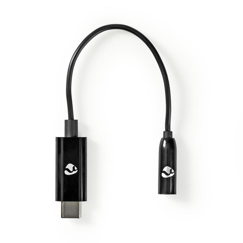 Nedis - Adaptateur USB-C USB-C Mâle vers 3,5 mm Femelle 0,15 m Noir Nedis  - Bonnes affaires Adaptateurs
