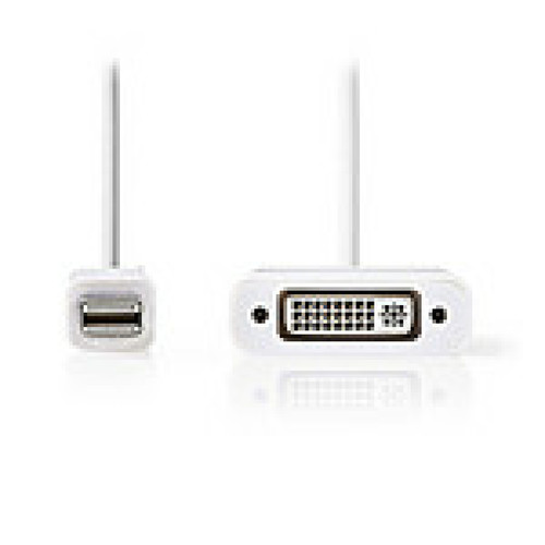 Nedis - Câble Mini DisplayPort vers DVI Mini DisplayPort Mâle - DVI-D Femelle à 24 +1 Broches 0,2 m Blanc Nedis  - Adaptateur displayport dvi
