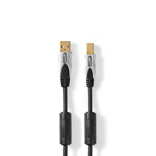 Nedis - Câble USB 2.0 A Mâle vers B Mâle 1,80 m Anthracite Nedis  - Marchand Monsieur plus