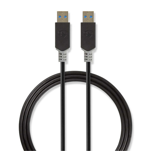 Nedis - Câble USB 3.0 A Mâle - A Mâle 2,0 m Anthracite Nedis  - Rallonges & Multiprises