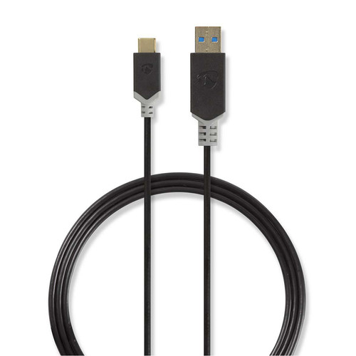 Nedis - Câble USB 3.1 Type-C Mâle - A Mâle 1,0 m Anthracite Nedis  - Le meilleur de nos Marchands