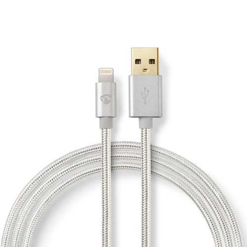 Nedis - Câble de Synchronisation et de Charge 3,0 m Plaqué Or USB-A Mâle vers Câble Lightning Mâle 8 Broches Compatible avec les Appareils Apple - Nedis