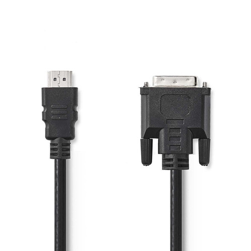 Nedis - Câble HDMI vers DVI Connecteur HDMI - DVI-D Mâle à 24 + 1 Broches 3,0 m Noir - Nedis