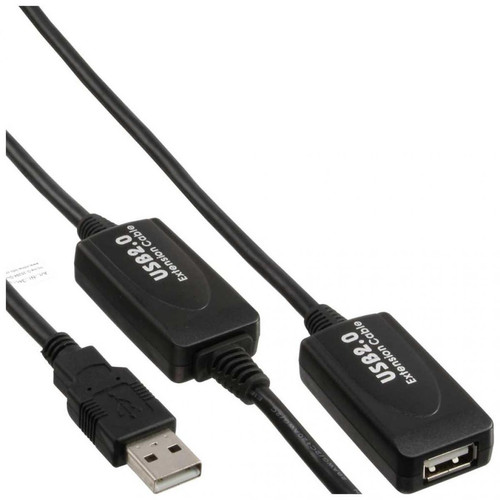 Nedis - USB 2.0 actif-Rallonge, InLine®, prise A à prise femelle A 15m Nedis - Câble et Connectique