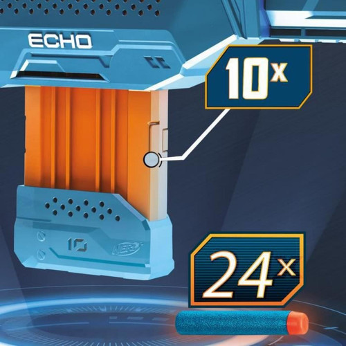 Jeux d'adresse Nerf Elite 2.0 Echo CS-10 et Flechettes Nerf Elite Officielles